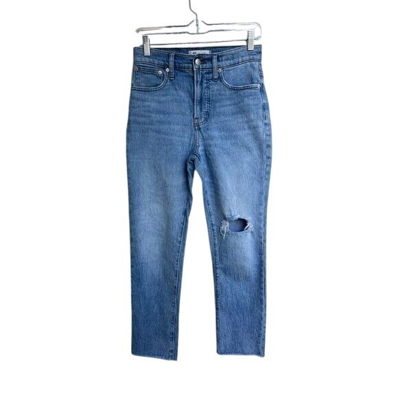 Madewell The Perfect‎ Vintage Crop Jean Distressed Size 25 - Picture 1 of 5